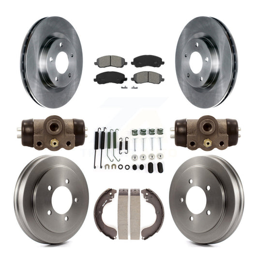 [Avant + Arrière] Kit de Disque et plaquette (semi-métallique) de frein pour Jeep Patriot Compass Dodge Caliber Chrysler Sebring Avenger K8S-102536