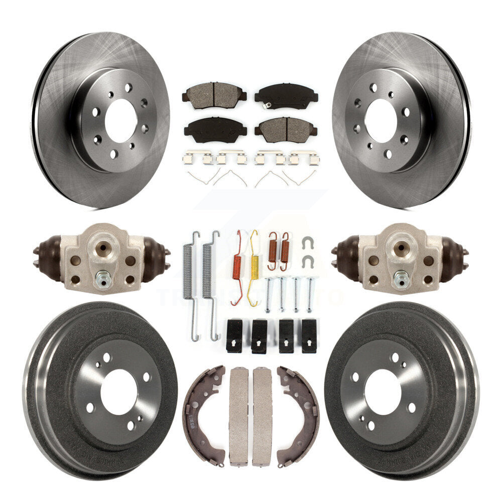 [Avant + Arrière] Kit de Disque et plaquette (semi-métallique) de frein pour Honda Fit K8S-102539