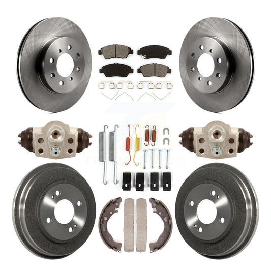 [Avant + Arrière] Kit de Disque et plaquette (semi-métallique) de frein pour Honda Fit K8S-102539