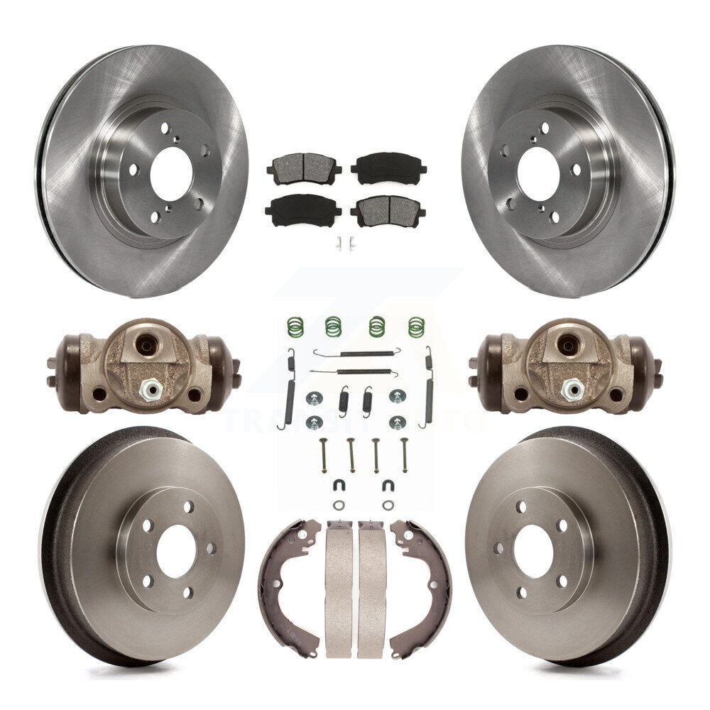 [Avant + Arrière] Kit de Disque et plaquette (semi-métallique) de frein pour 1998-2002 Subaru Forester 4-Wheel ABS K8S-102548