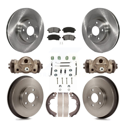 [Avant + Arrière] Kit de Disque et plaquette (semi-métallique) de frein pour 1998-2002 Subaru Forester 4-Wheel ABS K8S-102548