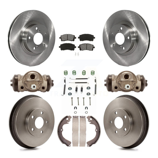 [Avant + Arrière] Kit de Disque et plaquette (semi-métallique) de frein pour 1998-2002 Subaru Forester 4-Wheel ABS K8S-102548