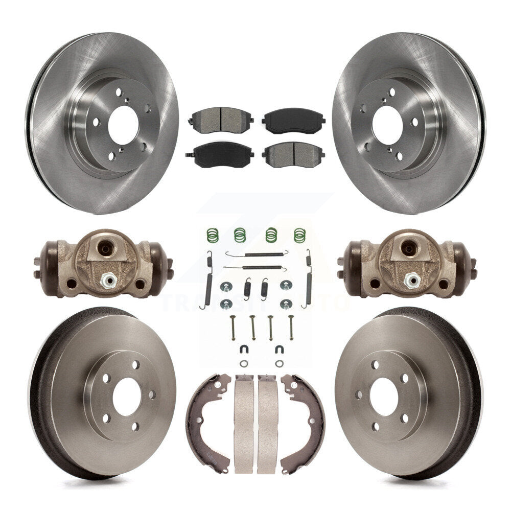[Avant + Arrière] Kit de Disque et plaquette (semi-métallique) de frein pour 2002-2003 Subaru Impreza Outback RS TS K8S-102549