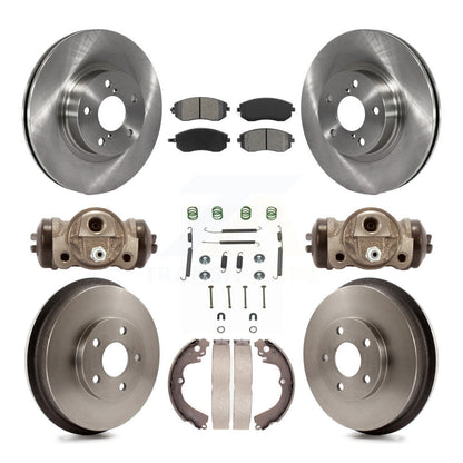 [Avant + Arrière] Kit de Disque et plaquette (semi-métallique) de frein pour 2002-2003 Subaru Impreza Outback RS TS K8S-102549