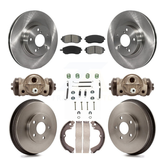 [Avant + Arrière] Kit de Disque et plaquette (semi-métallique) de frein pour 2002-2003 Subaru Impreza Outback RS TS K8S-102549