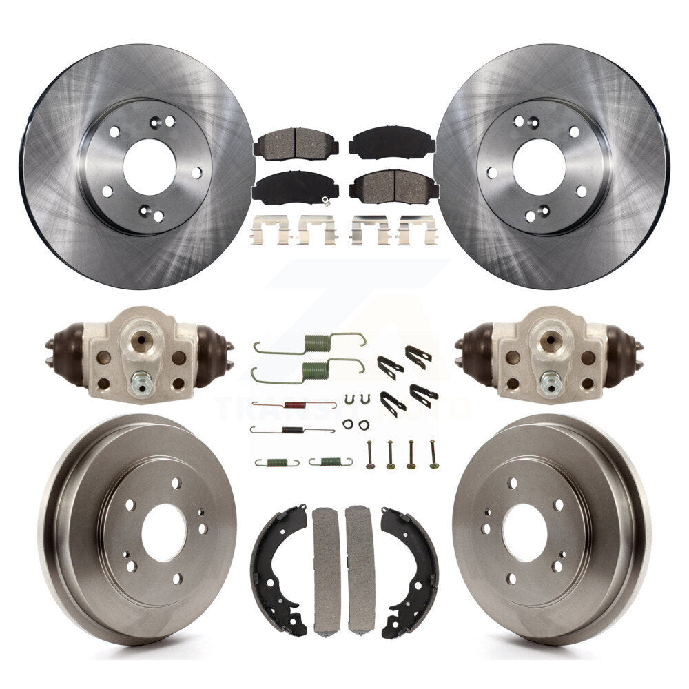 [Avant + Arrière] Kit de Disque et plaquette (semi-métallique) de frein pour Honda Civic GX K8S-102551