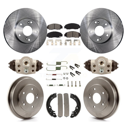[Avant + Arrière] Kit de Disque et plaquette (semi-métallique) de frein pour Honda Civic GX K8S-102551