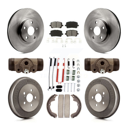 [Avant + Arrière] Kit de Disque et plaquette (semi-métallique) de frein pour Pontiac Vibe Toyota Matrix K8S-102557