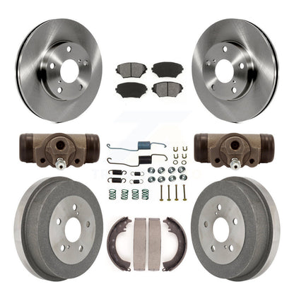 [Avant + Arrière] Kit de Disque et plaquette (semi-métallique) de frein pour 2002 Toyota RAV4 GAS engine K8S-102558