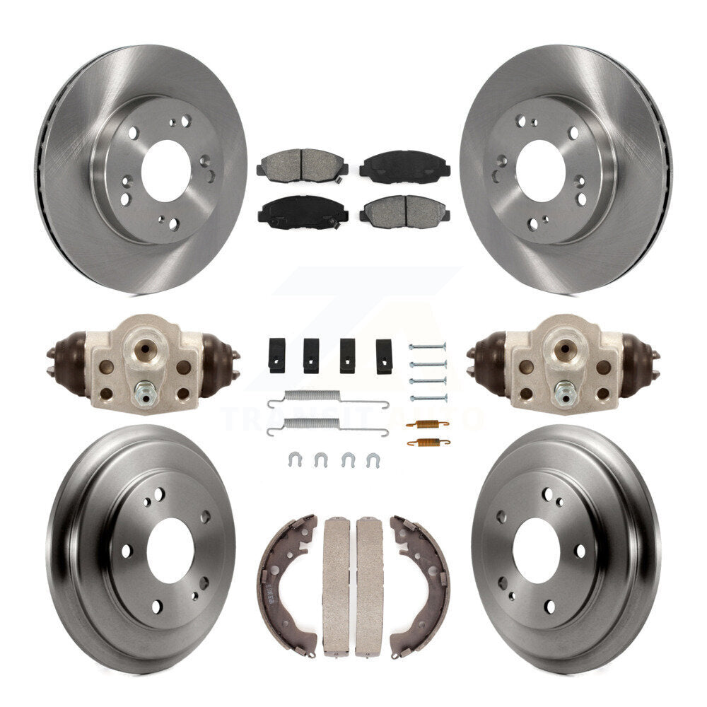 [Avant + Arrière] Kit de Disque et plaquette (semi-métallique) de frein pour Honda Civic K8S-102560
