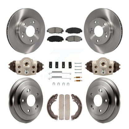 [Avant + Arrière] Kit de Disque et plaquette (semi-métallique) de frein pour Honda Civic K8S-102560