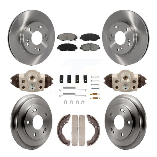 [Avant + Arrière] Kit de Disque et plaquette (semi-métallique) de frein pour Honda Civic K8S-102560