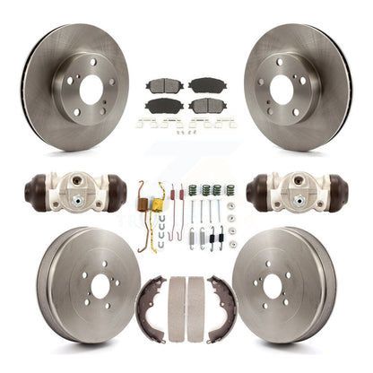 [Avant + Arrière] Kit de Disque et plaquette (semi-métallique) de frein pour Toyota Tacoma avec 5 Lug Wheels K8S-102569