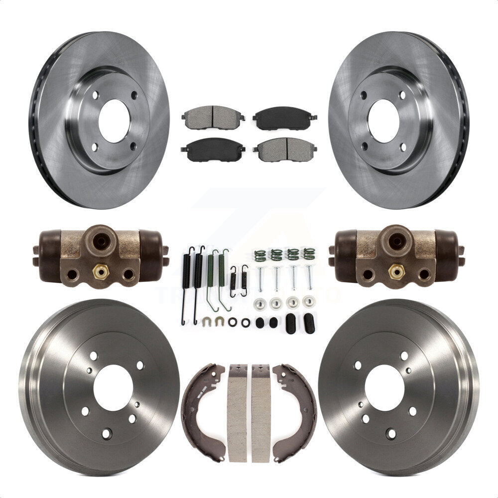 [Avant + Arrière] Kit de Disque et plaquette (semi-métallique) de frein pour Nissan Sentra Versa Cube K8S-102571 par Transit Auto