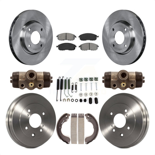 [Avant + Arrière] Kit de Disque et plaquette (semi-métallique) de frein pour Nissan Sentra Versa Cube K8S-102571 par Transit Auto