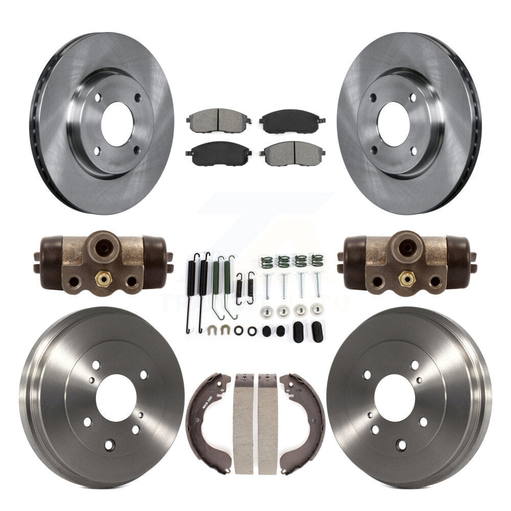 [Avant + Arrière] Kit de Disque et plaquette (semi-métallique) de frein pour Nissan Sentra Versa Cube K8S-102571