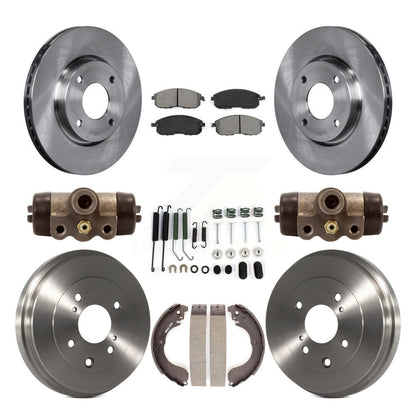 [Avant + Arrière] Kit de Disque et plaquette (semi-métallique) de frein pour Nissan Sentra Versa Cube K8S-102571