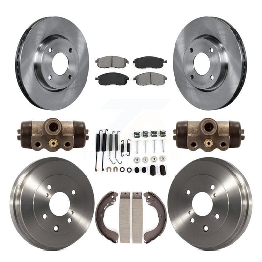 [Avant + Arrière] Kit de Disque et plaquette (semi-métallique) de frein pour Nissan Sentra Versa Cube K8S-102571