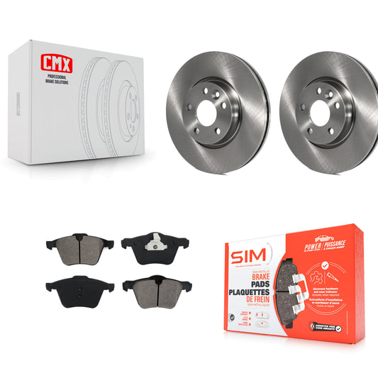 [Avant] Kit de Disque et plaquette (semi-métallique) de frein pour 2008 Volvo V70 avec 300mm Diameter Rotor K8S-102574