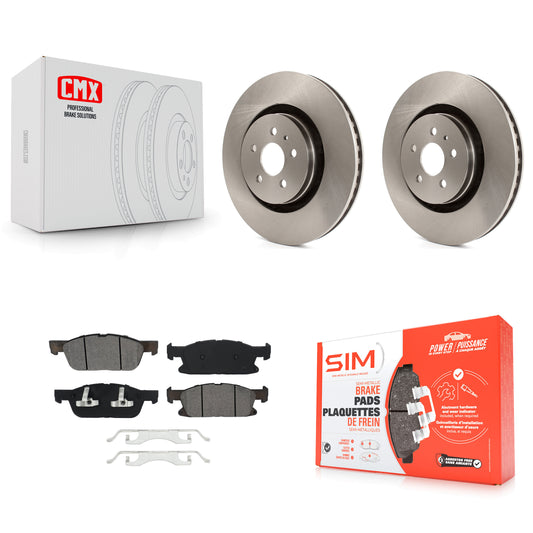 [Avant] Kit de Disque et plaquette (semi-métallique) de frein pour Ford Edge Lincoln MKX Nautilus K8S-102577