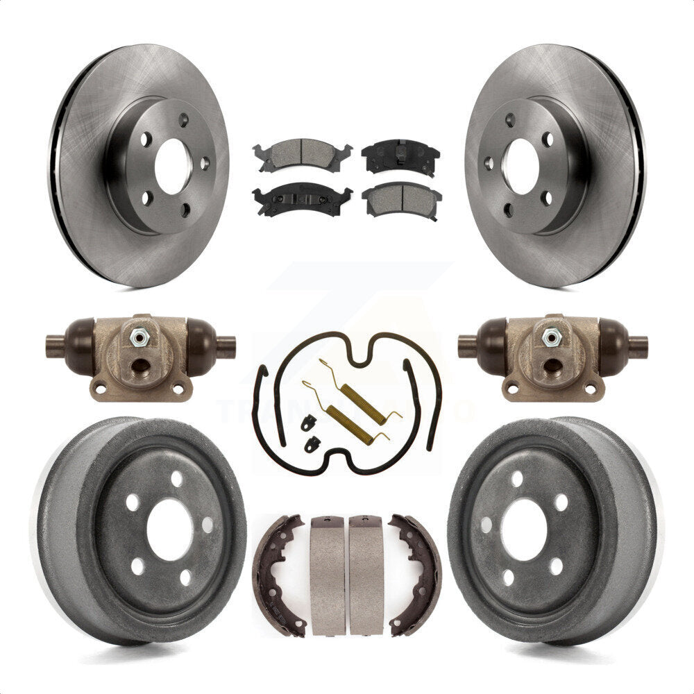 [Avant + Arrière] Kit de Disque et plaquette (semi-métallique) de frein pour 1996-1998 Pontiac Sunfire Except Vehicles Built USA Market K8S-102585 par Transit Auto