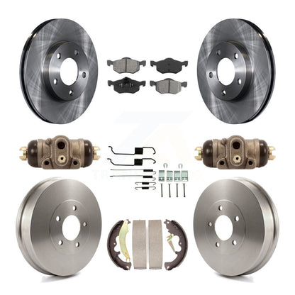 [Avant + Arrière] Kit de Disque et plaquette (semi-métallique) de frein pour 2007 Ford Escape Mercury Mariner From 01/08/07 rear brakes K8S-102605