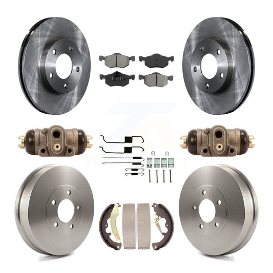 [Avant + Arrière] Kit de Disque et plaquette (semi-métallique) de frein pour 2007 Ford Escape Mercury Mariner From 01/08/07 rear brakes K8S-102605
