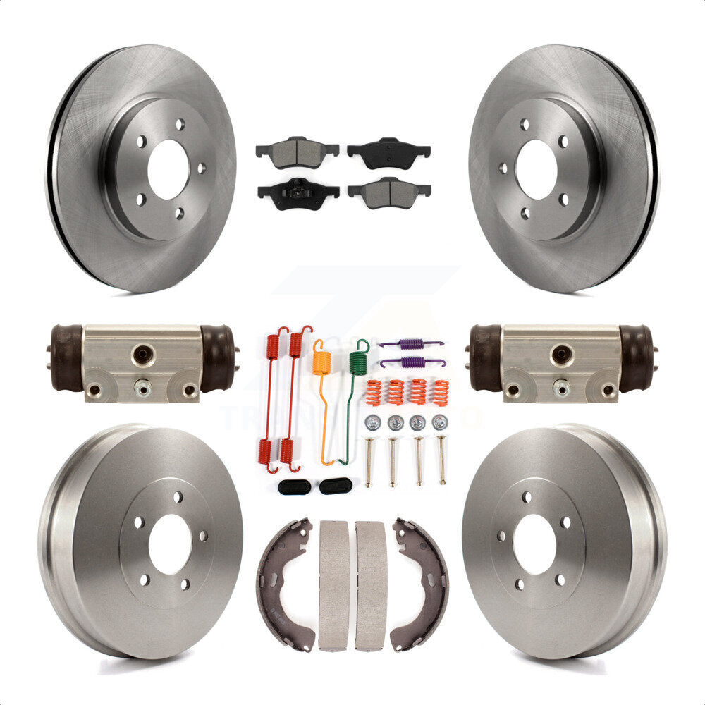 [Avant + Arrière] Kit de Disque et plaquette (semi-métallique) de frein pour 2008 Mazda Tribute K8S-102608 par Transit Auto