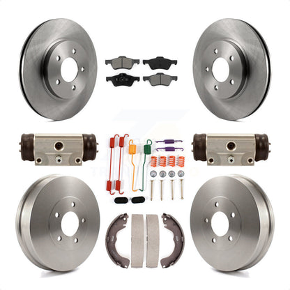 [Avant + Arrière] Kit de Disque et plaquette (semi-métallique) de frein pour 2008 Mazda Tribute K8S-102608 par Transit Auto