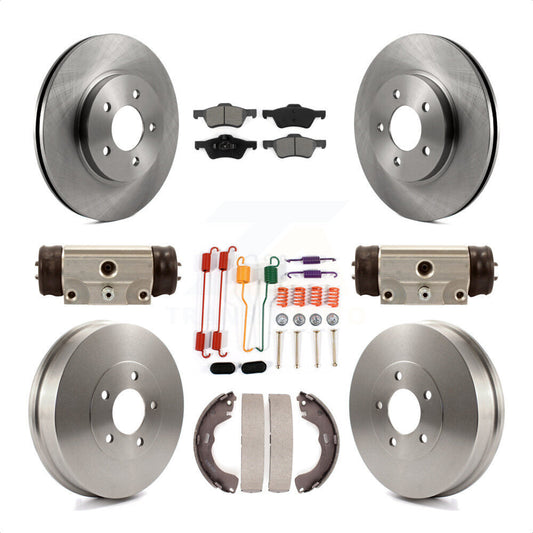 [Avant + Arrière] Kit de Disque et plaquette (semi-métallique) de frein pour 2008 Mazda Tribute K8S-102608 par Transit Auto