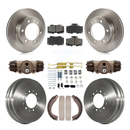 [Avant + Arrière] Kit de Disque et plaquette (semi-métallique) de frein pour 2004 Toyota Tacoma 4WD avec 6 Lug Wheels K8S-102620 par Transit Auto