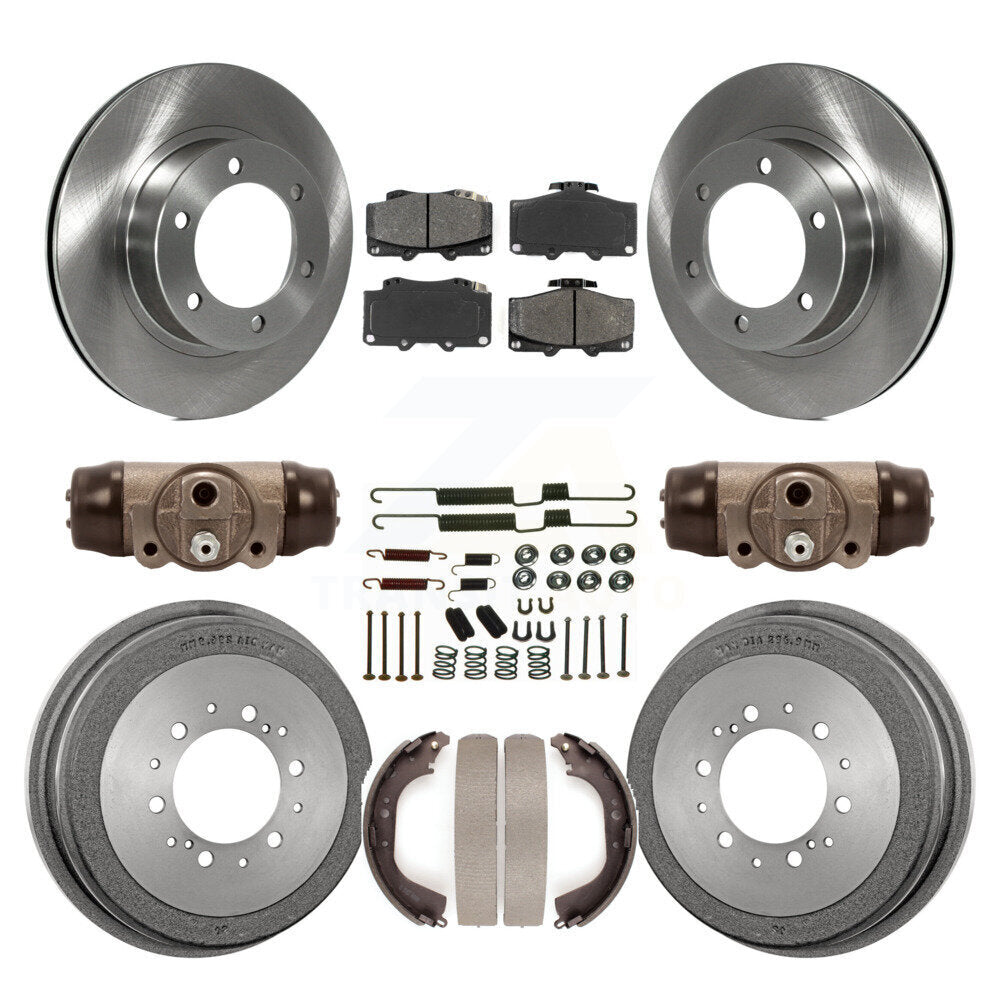 [Avant + Arrière] Kit de Disque et plaquette (semi-métallique) de frein pour 1997-2000 Toyota 4Runner avec 16" Factory Wheels K8S-102622