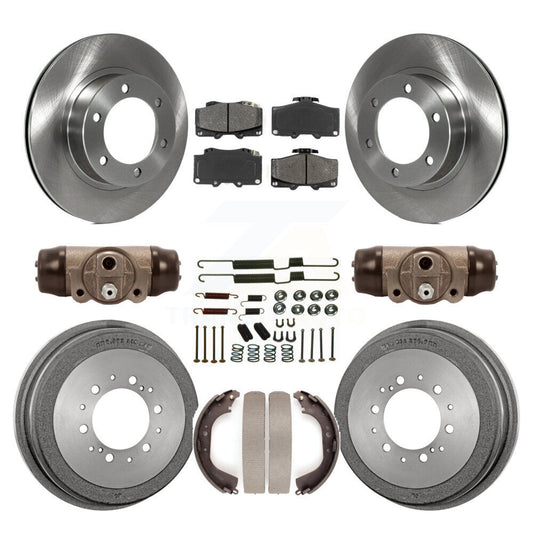 [Avant + Arrière] Kit de Disque et plaquette (semi-métallique) de frein pour 1997-2000 Toyota 4Runner avec 16" Factory Wheels K8S-102622