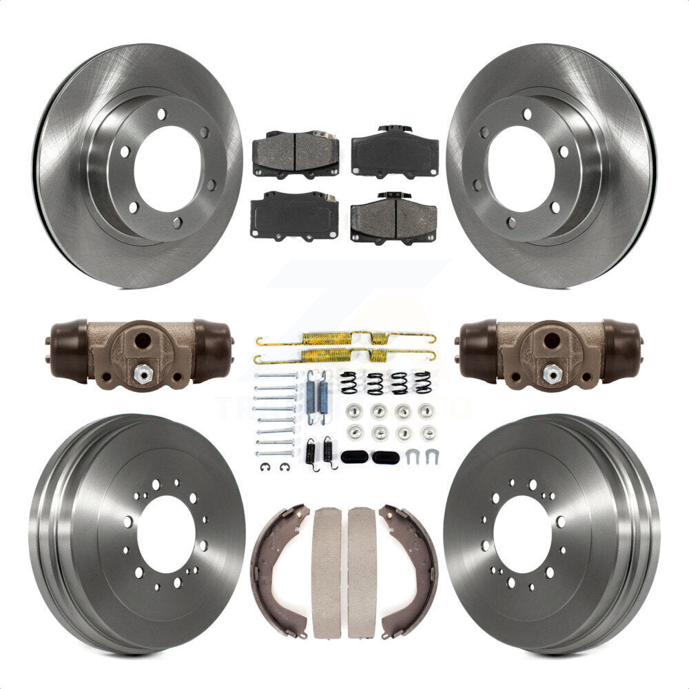 [Avant + Arrière] Kit de Disque et plaquette (semi-métallique) de frein pour 2004 Toyota Tacoma 4WD avec 6 Lug Wheels K8S-102623 par Transit Auto