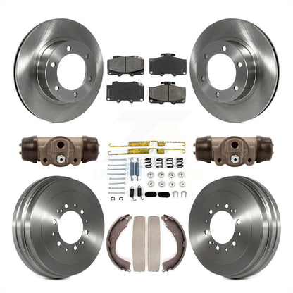 [Avant + Arrière] Kit de Disque et plaquette (semi-métallique) de frein pour 2004 Toyota Tacoma 4WD avec 6 Lug Wheels K8S-102623 par Transit Auto