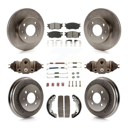 [Avant + Arrière] Kit de Disque et plaquette (semi-métallique) de frein pour 2006 Hyundai Accent Hatchback To 09 30 05 K8S-102627