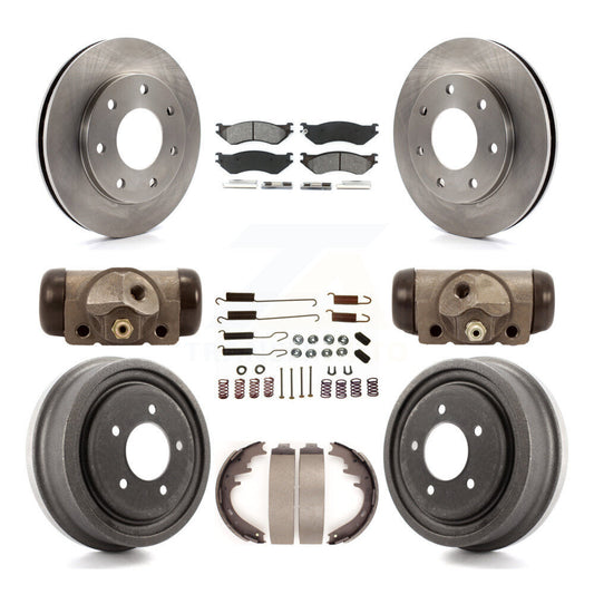 [Avant + Arrière] Kit de Disque et plaquette (semi-métallique) de frein pour 1999 Ford F-150 4WD avec 7 Lug Wheels K8S-102635