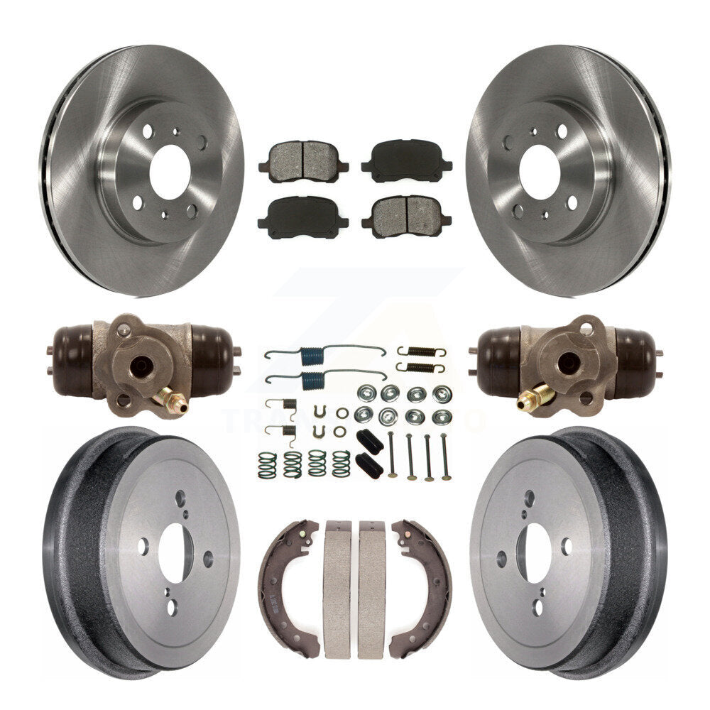 [Avant + Arrière] Kit de Disque et plaquette (semi-métallique) de frein pour 2002 Toyota Corolla Non-ABS From 04 02 K8S-102638