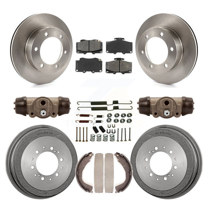 [Avant + Arrière] Kit de Disque et plaquette (semi-métallique) de frein pour 2001 Toyota 4Runner Limited Base SR5 avec 15" Factory Wheels K8S-102643