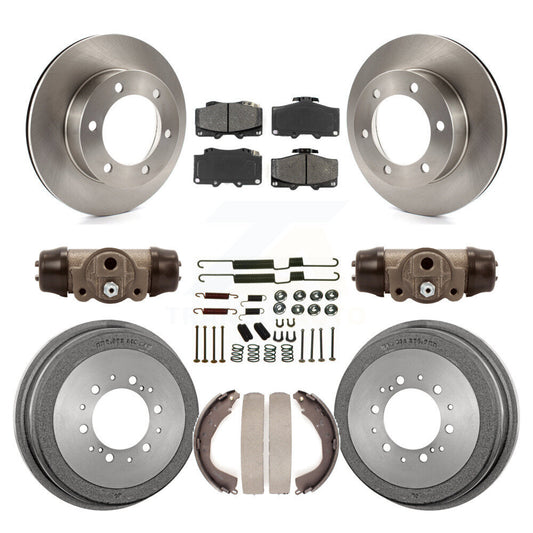 [Avant + Arrière] Kit de Disque et plaquette (semi-métallique) de frein pour 2001 Toyota 4Runner Limited Base SR5 avec 15" Factory Wheels K8S-102643