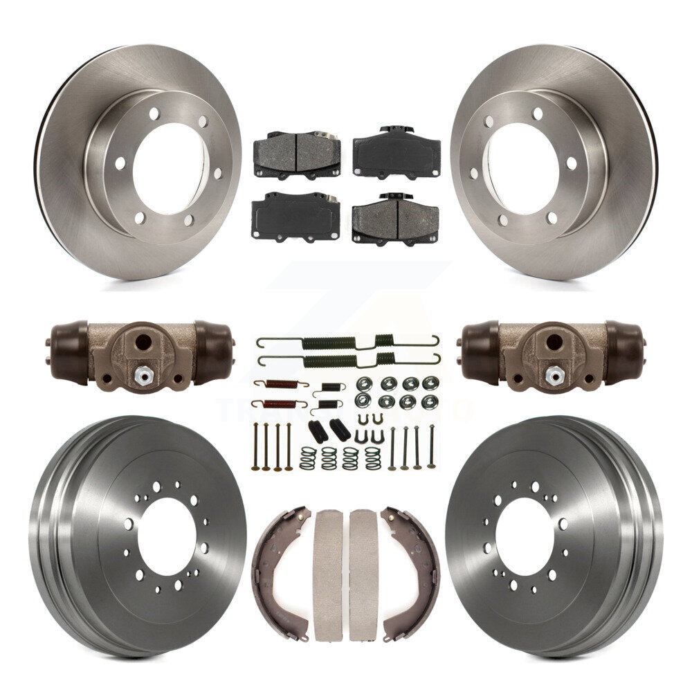 [Avant + Arrière] Kit de Disque et plaquette (semi-métallique) de frein pour 2002 Toyota 4Runner Limited SR5 avec 15" Factory Wheels K8S-102644