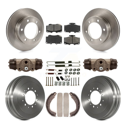 [Avant + Arrière] Kit de Disque et plaquette (semi-métallique) de frein pour 2002 Toyota 4Runner Limited SR5 avec 15" Factory Wheels K8S-102644