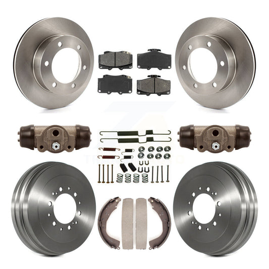 [Avant + Arrière] Kit de Disque et plaquette (semi-métallique) de frein pour 2002 Toyota 4Runner Limited SR5 avec 15" Factory Wheels K8S-102644