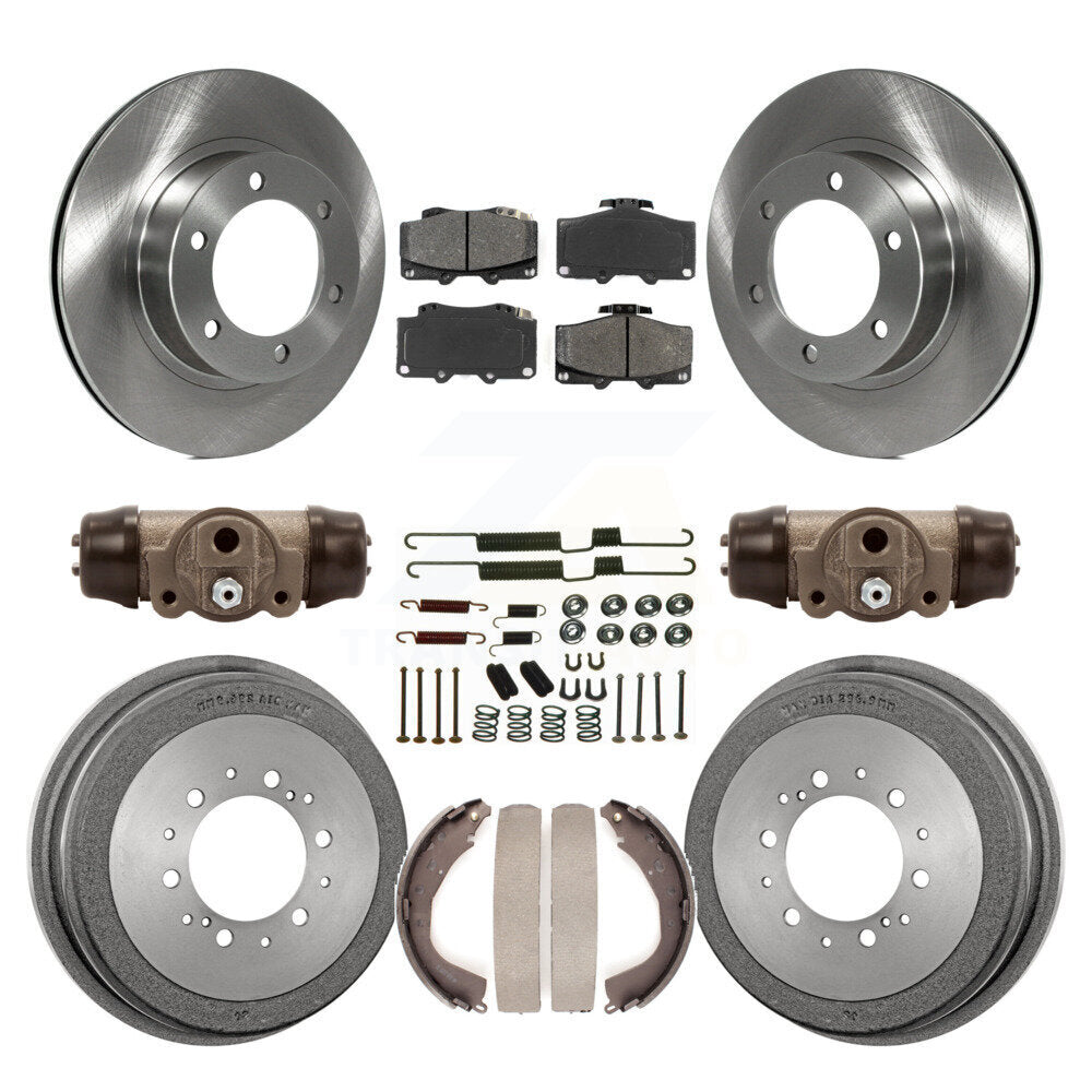 [Avant + Arrière] Kit de Disque et plaquette (semi-métallique) de frein pour 2001 Toyota 4Runner Limited Base SR5 avec 16" Factory Wheels K8S-102649