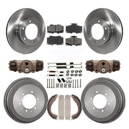 [Avant + Arrière] Kit de Disque et plaquette (semi-métallique) de frein pour 2001 Toyota 4Runner Limited Base SR5 avec 16" Factory Wheels K8S-102649