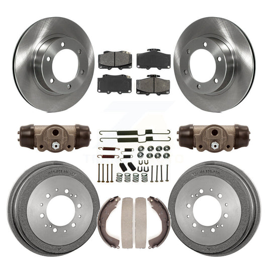 [Avant + Arrière] Kit de Disque et plaquette (semi-métallique) de frein pour 2001 Toyota 4Runner Limited Base SR5 avec 16" Factory Wheels K8S-102649