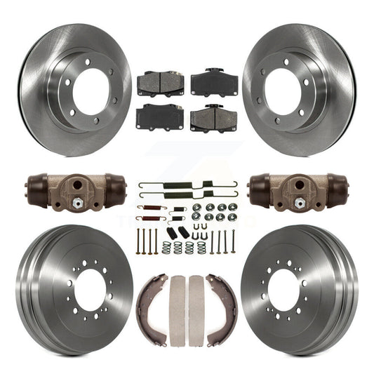 [Avant + Arrière] Kit de Disque et plaquette (semi-métallique) de frein pour 2002 Toyota 4Runner Limited SR5 avec 16" Factory Wheels K8S-102650
