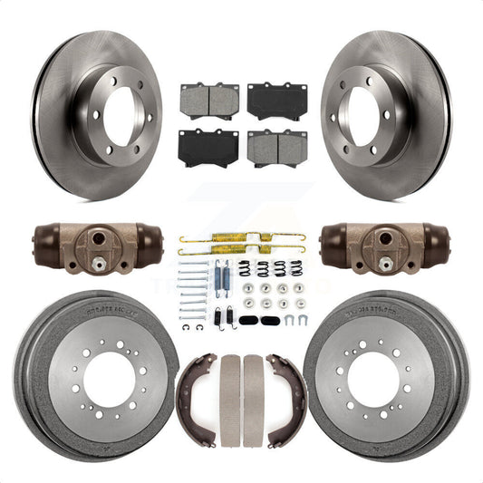 [Avant + Arrière] Kit de Disque et plaquette (semi-métallique) de frein pour 2000-2002 Toyota Tundra 4.7" Plate longueur K8S-102655 par Transit Auto