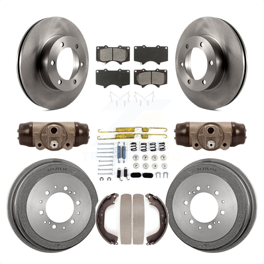 [Avant + Arrière] Kit de Disque et plaquette (semi-métallique) de frein pour 2000-2002 Toyota Tundra 5.3" Plate longueur K8S-102656 par Transit Auto