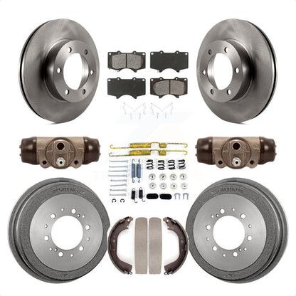 [Avant + Arrière] Kit de Disque et plaquette (semi-métallique) de frein pour 2000-2002 Toyota Tundra 5.3" Plate longueur K8S-102656 par Transit Auto